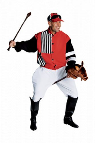 verhuur - carnaval - Uniform - jockey rood
